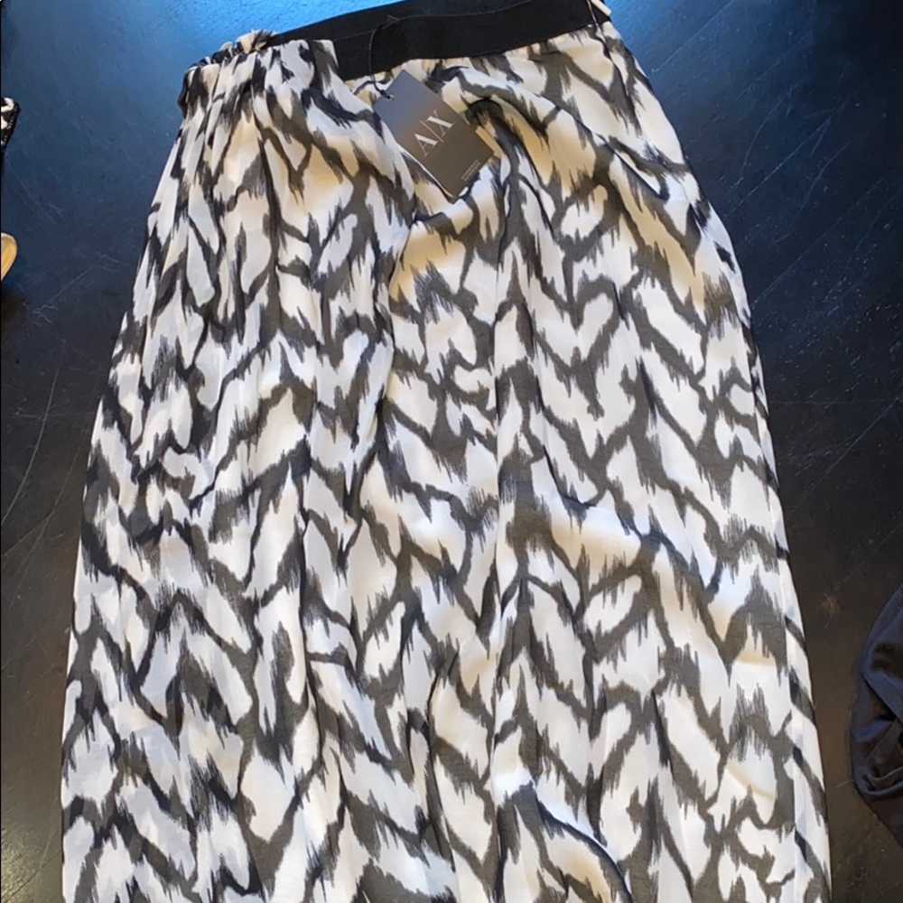 Armani exchange maxi skirt